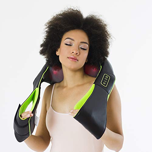 Donnerberg Masajeador Cervical de Cuello y Espalda con Calor Infrarrojo para las contracturas Cervicales y Lumbares