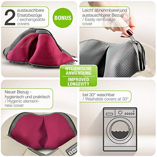 Donnerberg® Masajeador cuello espalda y cervicales con calor infrarrojo - Marca Original Alemana 7 años de garantía