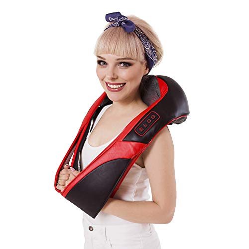 Donnerberg Masajeador de cuello y hombros para masaje shiatsu con calor infrarrojo