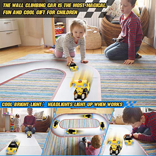 Dookey Coche Teledirigido, Coche Radiocontrol, Coche RC para Niños, Coche de Acrobacias en la Pared 360 Rotación Climber, Coches de Juguetes para niños Regalos Teledirigido para Niños
