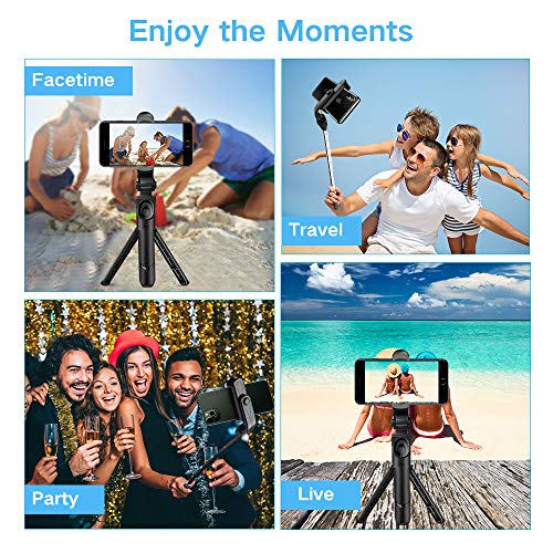 doosl Palo Selfie Bluetooth, Trípode Palo Selfie - Trípode Extensible con Control Remoto - Soporte para Facetime, Trípode Inalámbrico para Selfies, Trípode Portátil para Smartphone