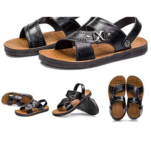 Dorical Sandalias Sandalias Hombre Verano Ligero Sandalia Deportivas de Playa Ahueca hacia Fuera Las Sandalias Chanclas Orificios Uso Diario de Playa Respirable Sandalias Verano