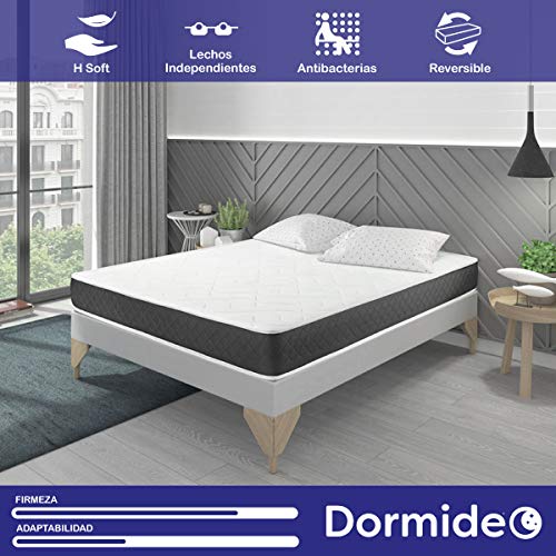 DORMIDEO Visco Basic - Colchón Viscoelástico, Higiénico y Transpirable 135x190