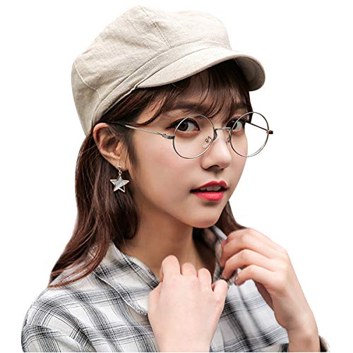 DORRISO Moda Gorra Boina Mujer Primavera Otoño Invierno Viajar Vacaciones Compras Ocio Beret Gorra de Boina 52CM-60CM Ajustable