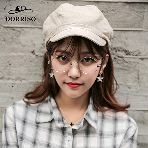 DORRISO Moda Gorra Boina Mujer Primavera Otoño Invierno Viajar Vacaciones Compras Ocio Beret Gorra de Boina 52CM-60CM Ajustable