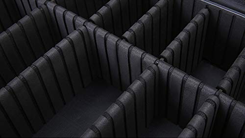 Doubleblack Profesional Neceser para Maquillaje Mujer Bolsa Maletin Organizador Viaje con Brochas Compartimentos Impermeable Negro M