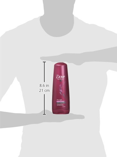 Dove Pro Age hidratante e hidratante acondicionador para hombres y mujeres, limpieza profunda profesional para todo tipo de cabello y colores, paquete a granel (6 x 350 ml)