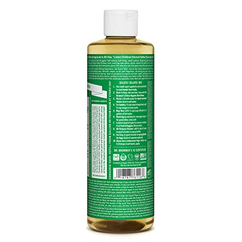 Dr. Bronner - Jabón de Castilla líquido orgánico de almendra, 473 ml