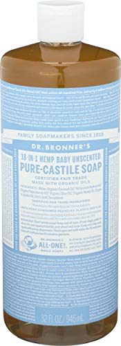 Dr. Bronner - Organic Castile Soap Unscented Baby-Mild, 32 fl oz liquid (japan import)