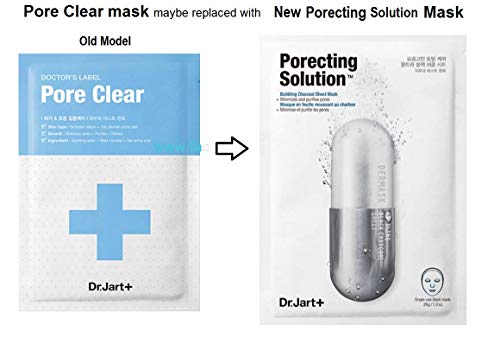 DR JARTskincare Dr. Jart Mask Sheet - Juego de 6 unidades variadas con máscara para poros y máscara iluminadora en un paquete para regalo