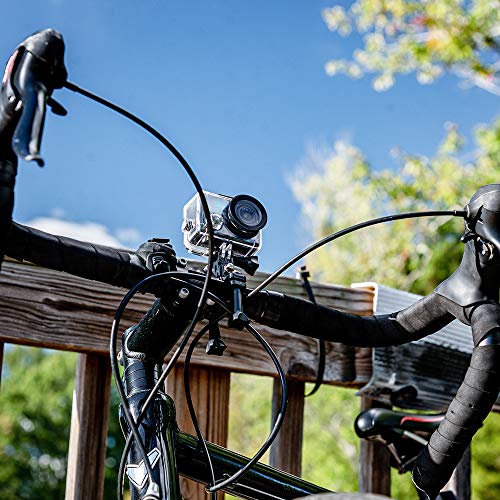 Dragon Touch Cámara Deportiva 1080P Cámara de Acción con Control Remoto Videocámara Impermeable con Baterías Recargable Multi Accesorios (Vision 1)