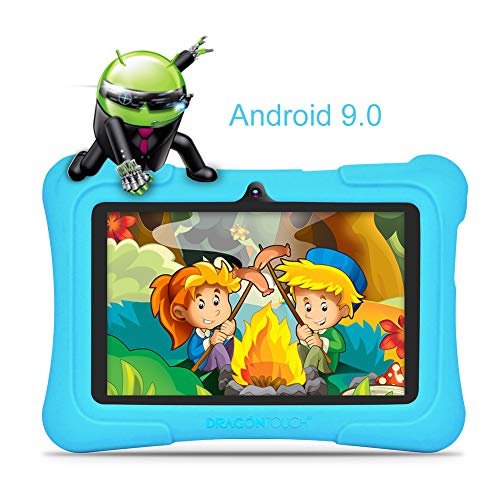 Dragon Touch Tablet para Niños con WiFi Bluetooth 7 Pulgadas 1024x600 Tablet Infantil de Android 9.0 Quad Core 2GB 16GB Doble Cámara Kid-Proof Funda Tablet Niños Educativo Y88X Pro Azul