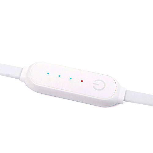 Dragoskandia Antifaz para Dormir Mujer Hombre EM100 Máscara de Ojos Caliente USB para Dormir Tela de Seda Natural Puro con Temperatura Ajustable/Control de Tiempo/Juego de Tapones para Los Oídos