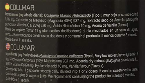 Drasanvi Collmar Colageno Magnesio + Acido Hialuronico Sabor Vainilla - 300 gr