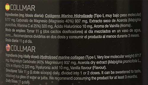 Drasanvi Collmar Colageno Magnesio + Acido Hialuronico Sabor Vainilla - 300 gr