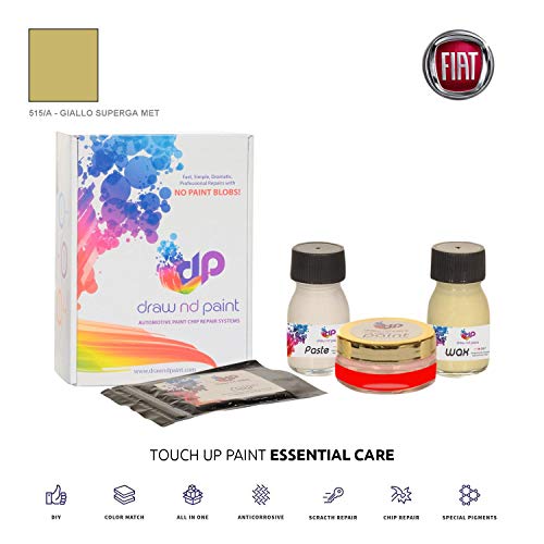 DrawndPaint for/FIAT Bravo/Giallo Superga Met - 515/A/Touch-UP Sistema DE Pintura Coincidencia EXACTA/Essential Care