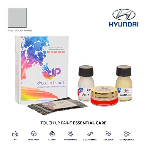 DrawndPaint for/Hyundai I30n / Polar White - PYW/Touch-UP Sistema DE Pintura Coincidencia EXACTA/Essential Care