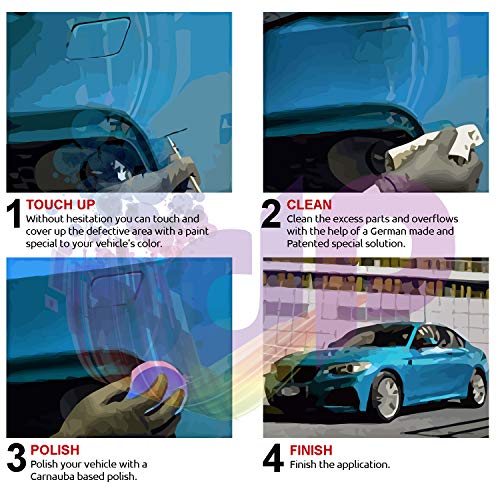 DrawndPaint for/Seat Leon St/Mystery Blue Met - W5L / Touch-UP Sistema DE Pintura Coincidencia EXACTA/Preferred Care