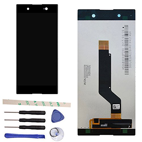 Draxlgon Pantalla LCD Táctil Asamblea digitalizador para Sony Xperia XA1 Ultra C7 G3221 G3223 G3226 G3212 SM21 6.0" (Negro)