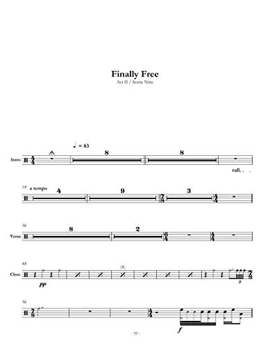 Dream Theater - Finally Free: Drum Sheet Music (English Edition)