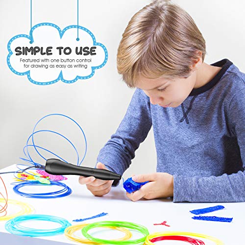 Dreamingbox Pluma 3D, Regalo Niña 6-15 Años Juguetes Niños 6-13 Años Regalos para Niños Juguetes para Niñas de 6-12 Años Regalos Navidad Niños Juguetes Educativos 6-15 Años Negro