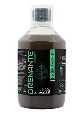 Drenaje natural VITA LIGHT 500ml - Desintoxicación (Detox) - Suplemento Purificante a base de abedul, ortosifón, ortiga verde, cola de caballo, grosella negra, vid roja, hinojo 100% vegetal, vegana