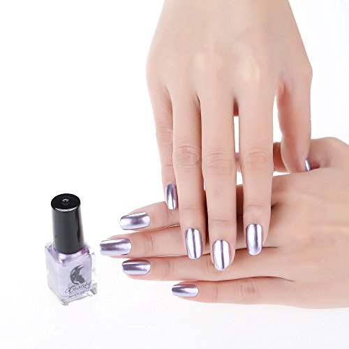 DressLksnf Esmalte de Uñas Moda para Mujer Esmalte de Espejo Color Puro Esmalte Endurecedor para Uñas Estilo Simple