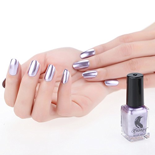 DressLksnf Esmalte de Uñas Moda para Mujer Esmalte de Espejo Color Puro Esmalte Endurecedor para Uñas Estilo Simple