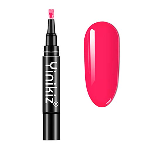 DressLksnf Pluma Esmalte de Uñas Semipermanente Lápiz Pintauñas de Un Paso de Gel UV/LED para Manicura Profesional Base Coat Top para Nail Art para Salón de Uñas