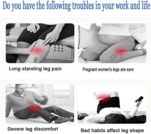 DSZZ Health Almohada de Espuma viscoelástica para la Rodilla, cojín de Soporte ergonómico para piernas, pantorrillas, Rodillas, Alivia el Dolor en la articulación de la Cadera y la Espalda Baja,Gris