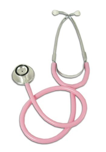 Dual head pink (bell & diaphragm) stethoscope by Walkhigh Mountaineering