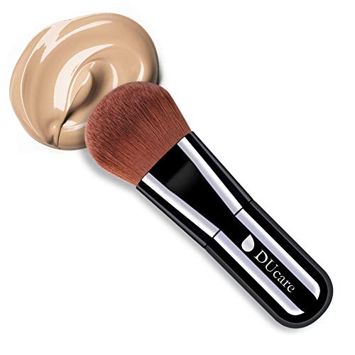 DUcare Brocha de Base 1pcs Brocha de Maquillaje Kabuki Cepillo de Maquillaje Profesional para Bases De Maquillaje Liquido Tradicionales y Fluidas