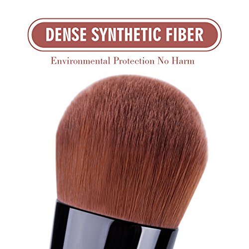 DUcare Brocha de Base 1pcs Brocha de Maquillaje Kabuki Cepillo de Maquillaje Profesional para Bases De Maquillaje Liquido Tradicionales y Fluidas