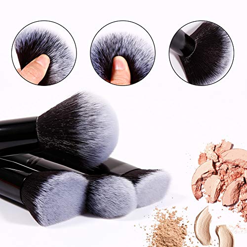 DUcare Brochas de Maquillaje 15 Piezas Premium Brochas Maquillaje Cerdas de Fibra Sintética Suaves y sin Crueldad kit Brochas Maquillaje