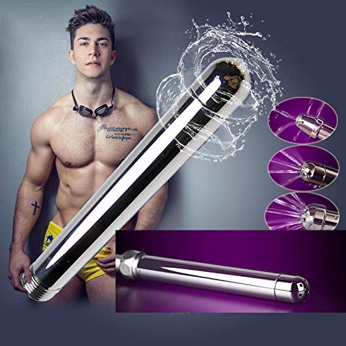 Ducha Enema Douche Accesorios Aluminio 3 Alcachofa de Ducha Boquilla de Agua Anal Rinse Vaginal Kit de Limpieza + Bolsa de terciopelo