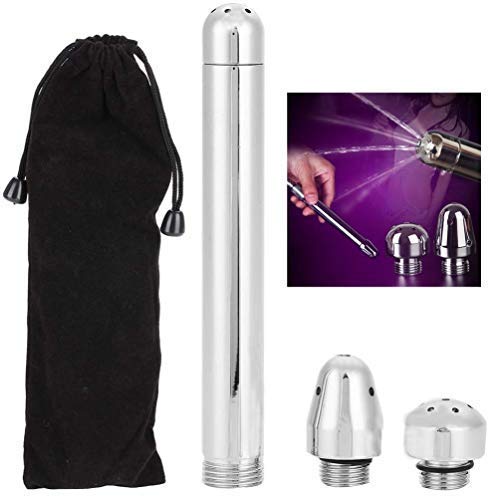 Ducha Enema Douche Accesorios Aluminio 3 Alcachofa de Ducha Boquilla de Agua Anal Rinse Vaginal Kit de Limpieza + Bolsa de terciopelo