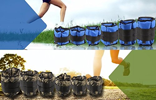 Ducomi Juri - Soft Pesos para Tobillos y Muñecas - Ideal para Deportes y Actividad Física - Mejora el Tono Muscular de Las Extremidades Inferiores y Superiores (Azul, 2 x 0,250 Kg)