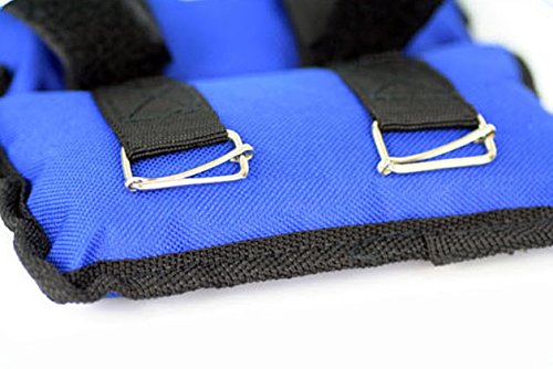 Ducomi Juri - Soft Pesos para Tobillos y Muñecas - Ideal para Deportes y Actividad Física - Mejora el Tono Muscular de Las Extremidades Inferiores y Superiores (Azul, 2 x 0,250 Kg)