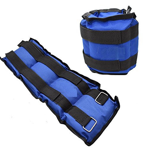 Ducomi Juri - Soft Pesos para Tobillos y Muñecas - Ideal para Deportes y Actividad Física - Mejora el Tono Muscular de Las Extremidades Inferiores y Superiores (Azul, 2 x 0,250 Kg)