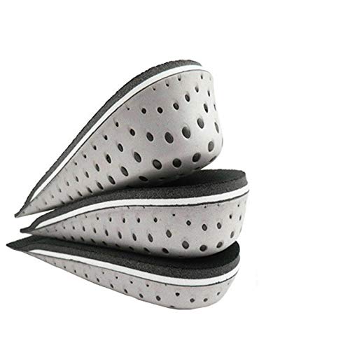 Ducomi Plantillas Elevadoras Hombre y Mujer - Plantilla Elevadora Acolchadas para Zapatos Amortiguadoras, Cómodas, Antibacteriana y Flexibles - Hasta 4,3 cm Mas de Altura - Unisex