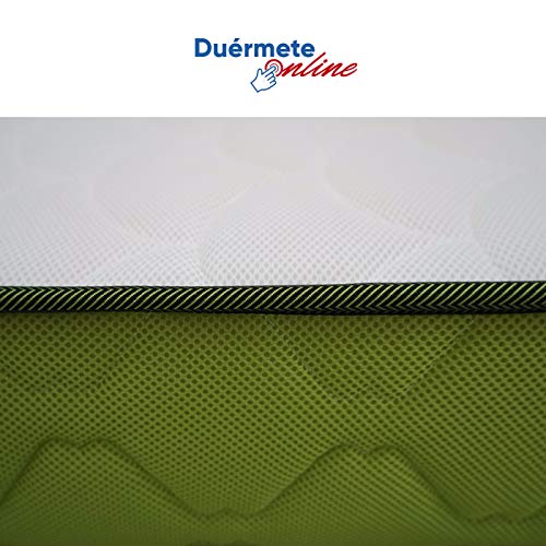 Duérmete Online - Colchón Viscoelastico Juvenil Viscopeque Reversible (cara invierno/verano) 90x190