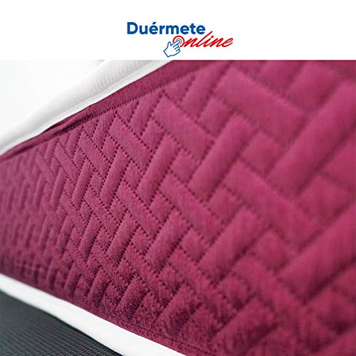 Duérmete Online Colchón viscoelástico Lyla Reversible (Cara Invierno-Verano) | Muy Transpirable | Fabricado en ESPAÑA, 90x200