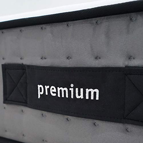 Duérmete Online Colchón Viscoelástico Visco Premium Biogel | Altura 29cm | Alto Confort y Máxima Higiene | Tejido Sanex Antibacteriano, Gel, 105x190