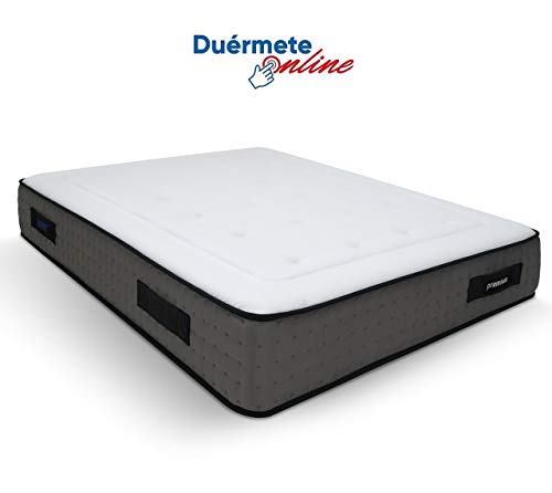 Duérmete Online Colchón Viscoelástico Visco Premium Biogel | Altura 29cm | Alto Confort y Máxima Higiene | Tejido Sanex Antibacteriano, Gel, 105x190