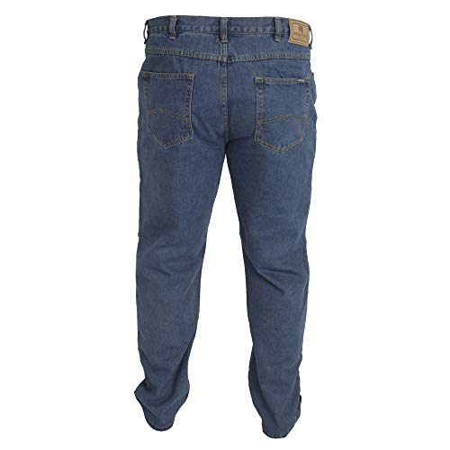 Duke - Pantalón cómodo Modelo Rockford Tallas Grandes para Hombre (132 cm Largo) (Azul índigo)