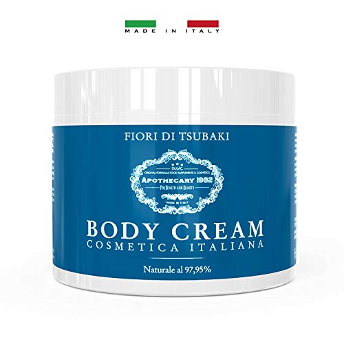 Dulàc - Body Cream Cosmetica Italiana - 500 ml - Crema Hidratante Corporal con Flores Tsubaki - piel suave, aterciopelada, reafirmada, hidratada - 97,95% natural - Apothecary 1982