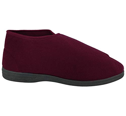 Dunlop - Zapatillas de estar por casa para hombre, color rojo, talla 9 UK