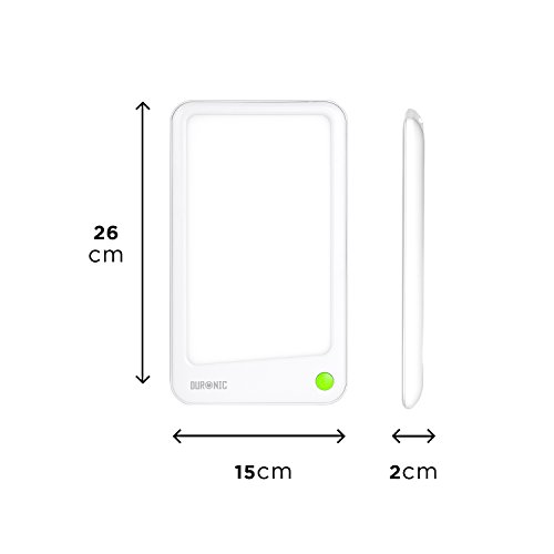 Duronic SADT2 Lámpara de Luz Natural para fototerapia – Tratamiento para el Trastorno Afectivo Estacional TAE SAD – 10 000 Lúmenes – Certificado Europeo 93/42/CEE