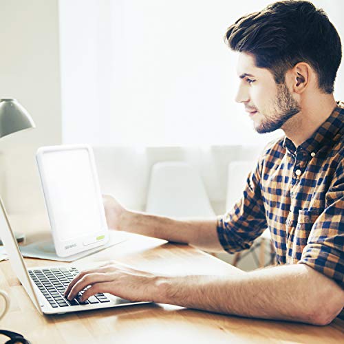 Duronic SADT2 Lámpara de Luz Natural para fototerapia – Tratamiento para el Trastorno Afectivo Estacional TAE SAD – 10 000 Lúmenes – Certificado Europeo 93/42/CEE