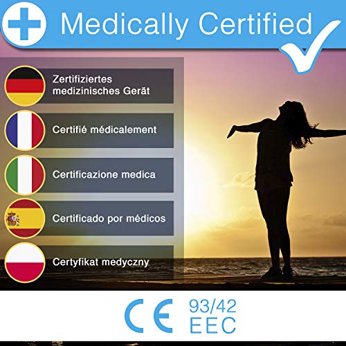 Duronic SADT2 Lámpara de Luz Natural para fototerapia – Tratamiento para el Trastorno Afectivo Estacional TAE SAD – 10 000 Lúmenes – Certificado Europeo 93/42/CEE